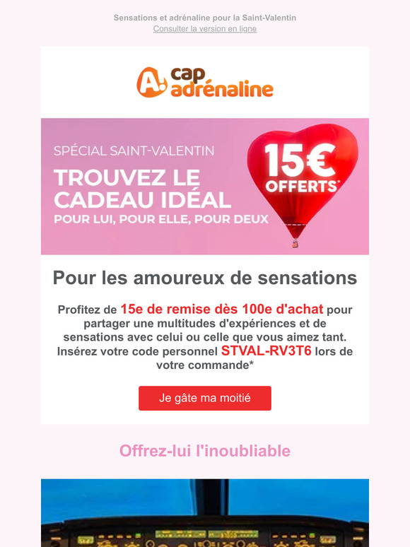 J-1 pour gâter votre moitié