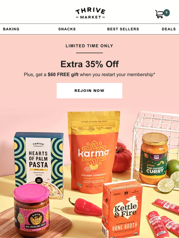 Thrive Market Email Newsletters Shop Sales, Discounts, and Coupon Codes
