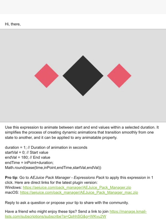 Animate Start End expression