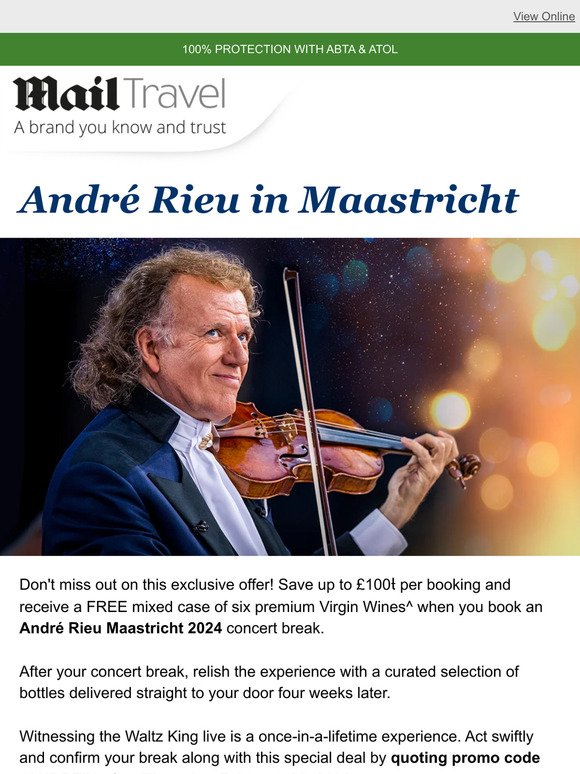 André Rieu in Maastricht Special Offer