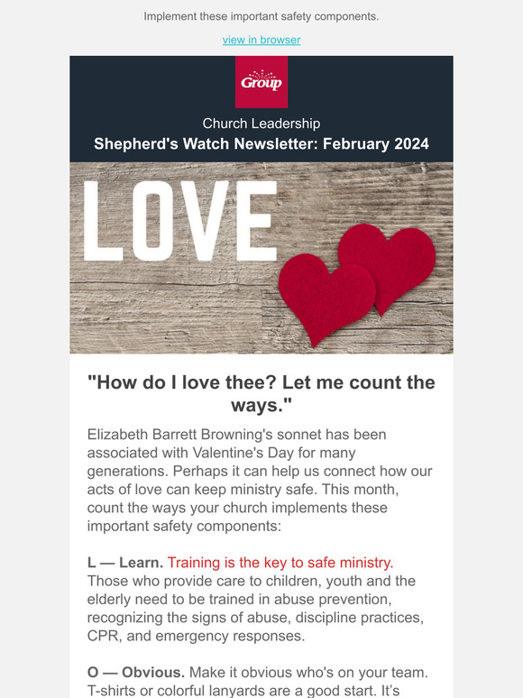 How L.O.V.E. Can Keep Your Ministry Safe