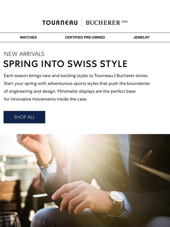 Spring into Swiss style.