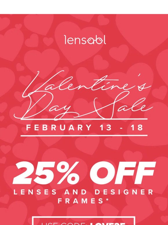 Flash Sale 🚨 25% Off for Valentine's Day!