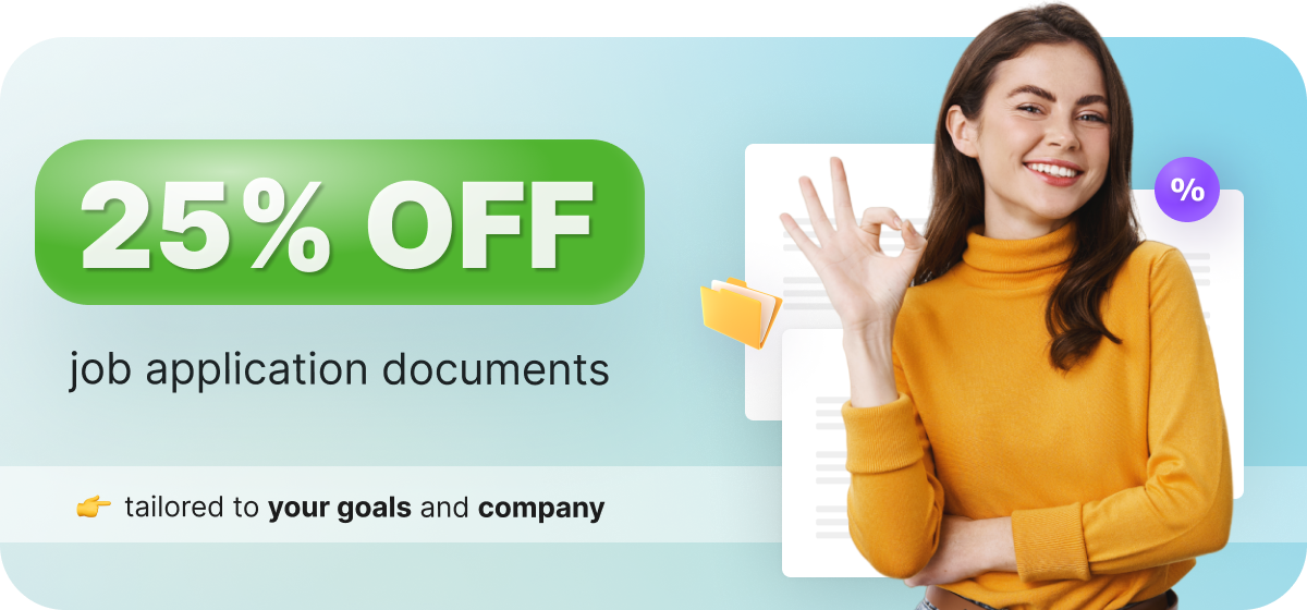 25% OFF job application documents