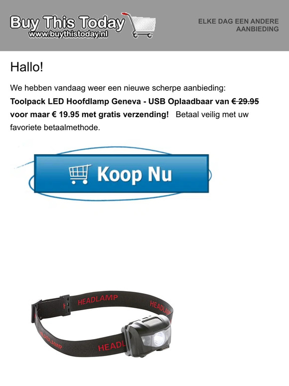Nieuwsbrief van Buythistoday