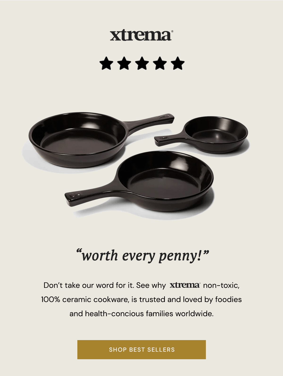 Xtrema Cookware "The only cookware I truly trust!" Milled
