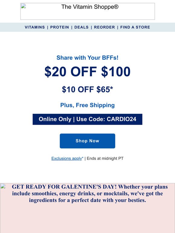 Save up to $20 for Galentine's Day!