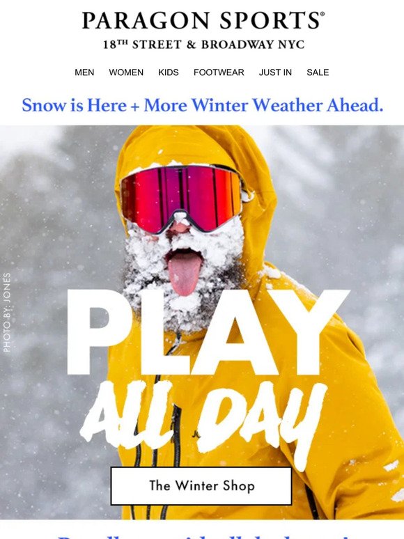 HAPPY SNOW DAY! Special Sales & Last Minute Layers!