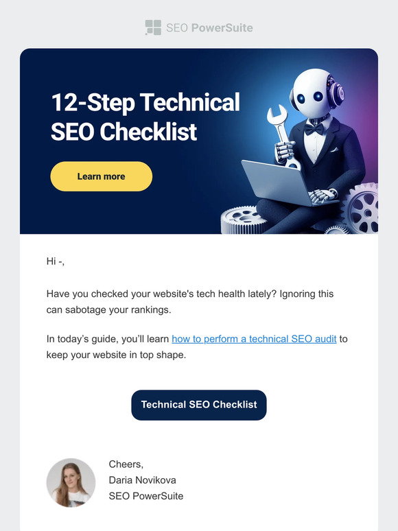 Link-Assistant.com: 12-Step Technical SEO Checklist for 2024 | Milled