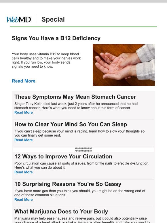Signs You Have a B12 Deficiency