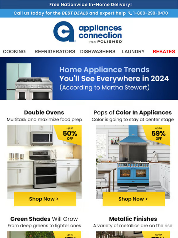 Martha Stewart's 2024 Home Appliance Trends