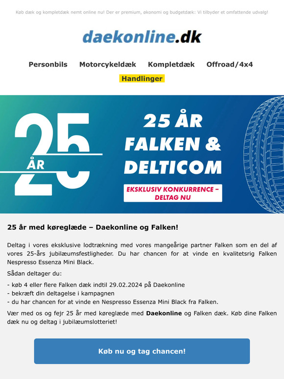 25 år med køreglæde – Daekonline  og Falken!