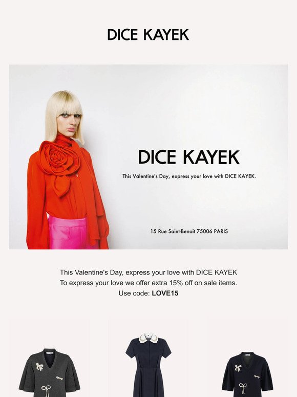 This Valentine's Day, express your love with DICE KAYEK ❤️