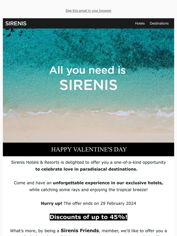 All you need is love💙, all you need is Sirenis 🌴