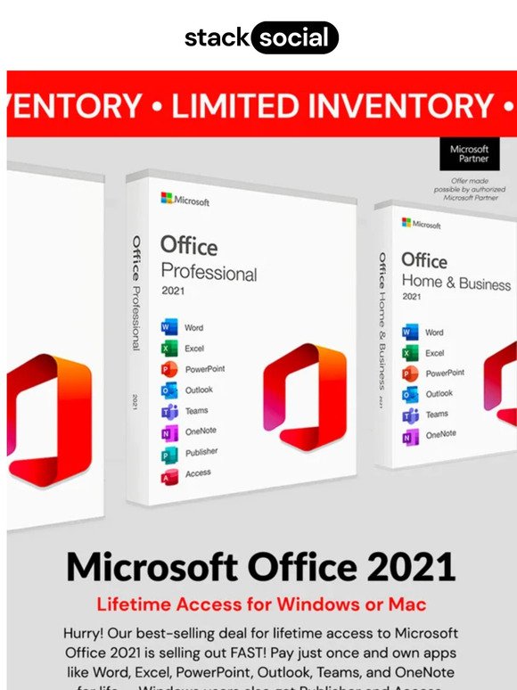 Flash Sale! 🔥 Get Microsoft Office Today for Only $60!