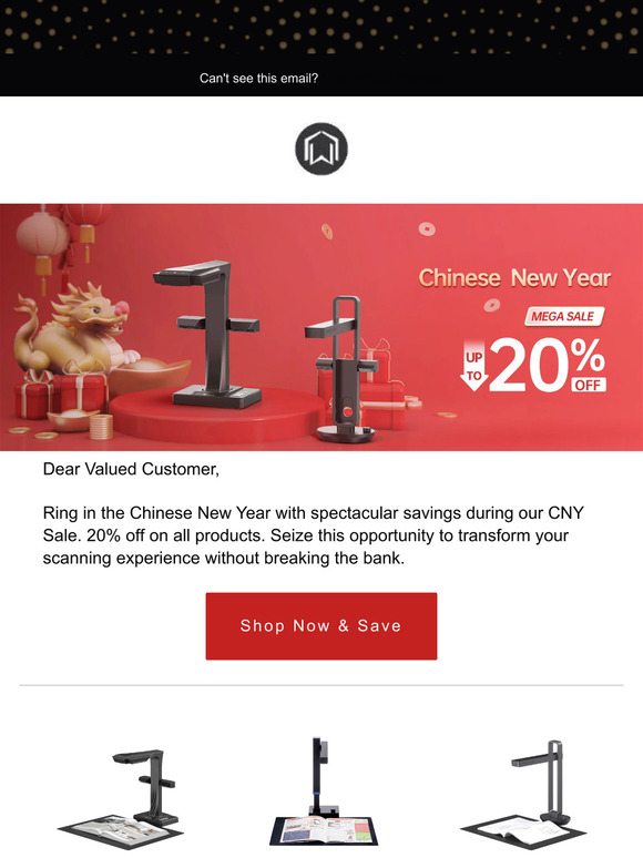 CNY Sale:  20% Off CZUR Scanners 🎁