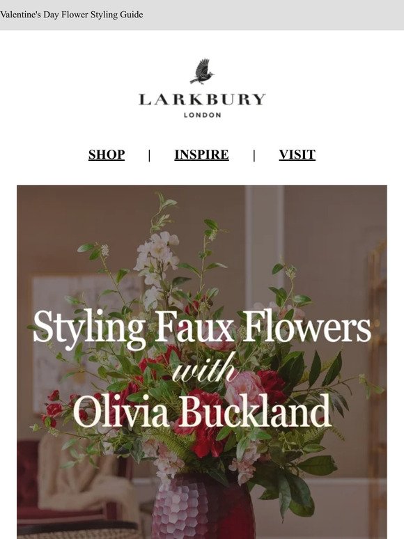 Happy Valentine's Day! Faux Flower Styling Guide