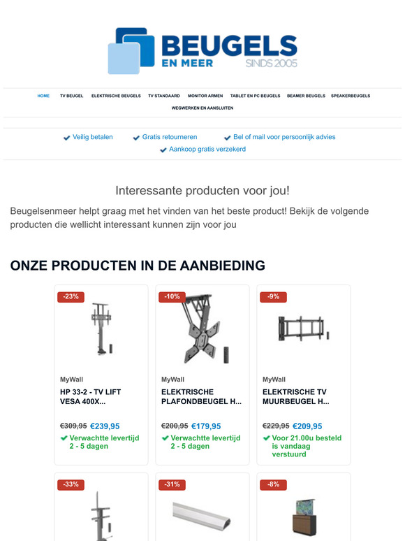 Bekijk de meest interessante producten op Beugelsenmeer