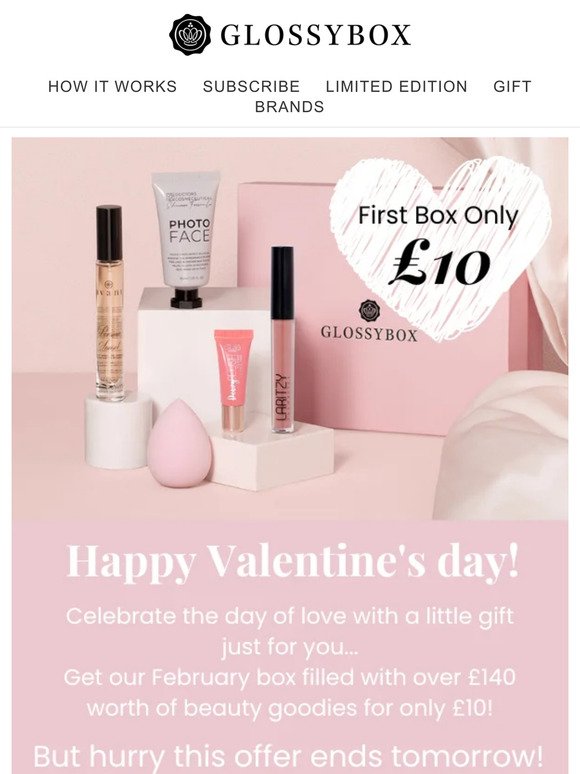 Happy Valentines Day from GLOSSYBOX! 🩷