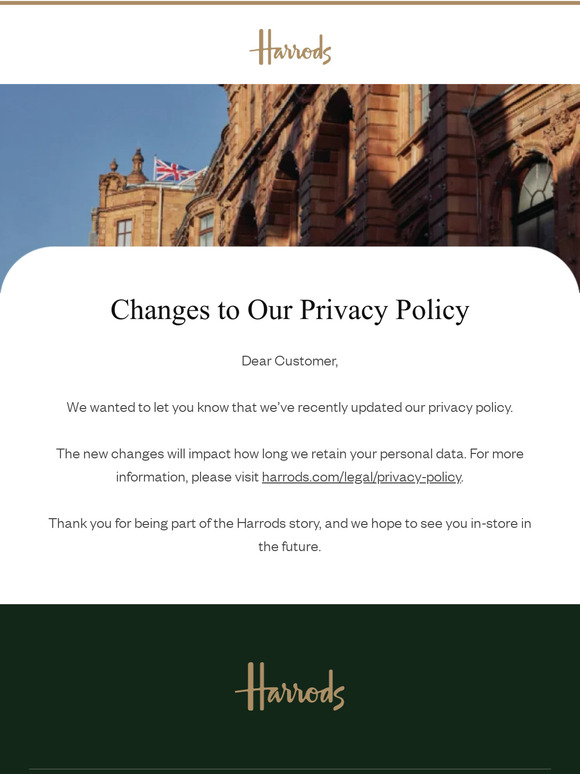 We’ve made changes to our privacy policy