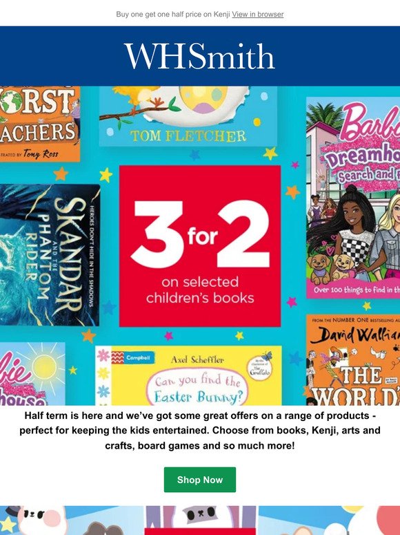 3 for 2 Kids books and more fun offers!