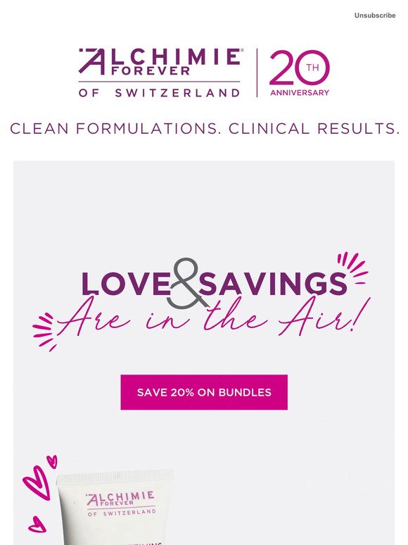 For you, Two More Days to Love Your Skin with 20% Off Bundles 💜
