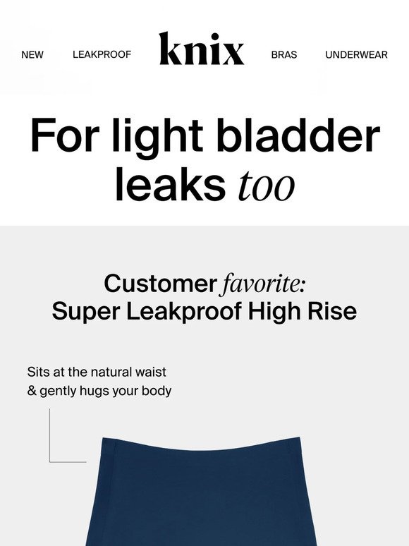 Light bladder leaks? 🤔