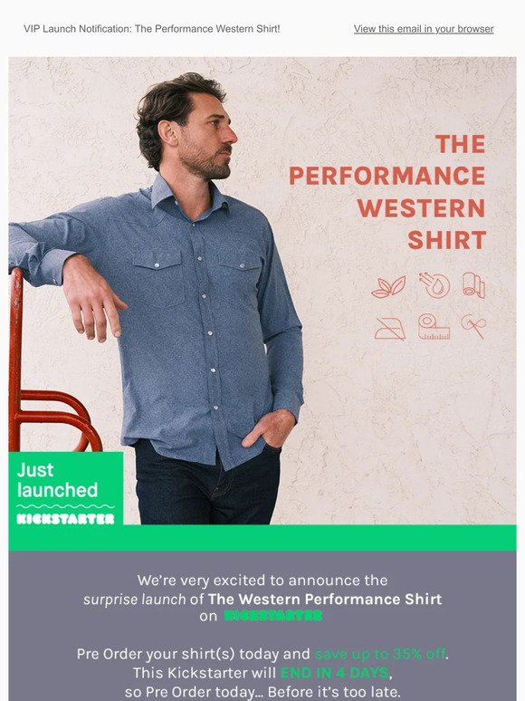 Just Launched - The Performance Western Shirt!