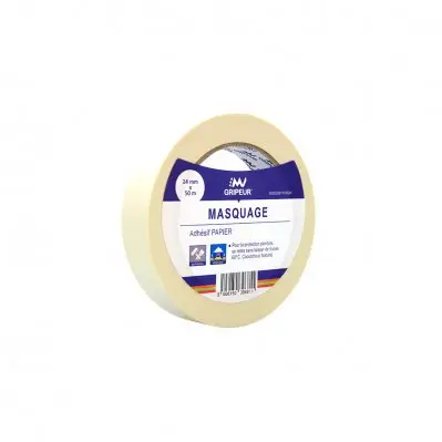 Ruban de masquage 9111 GRIPEUR - 18 mm x 50 m - blanc