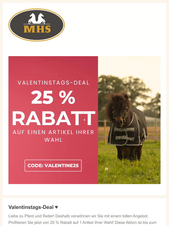 25 % Rabatt auf 1 Artikel Ihrer Wahl!