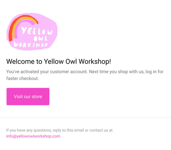 Customer account confirmation