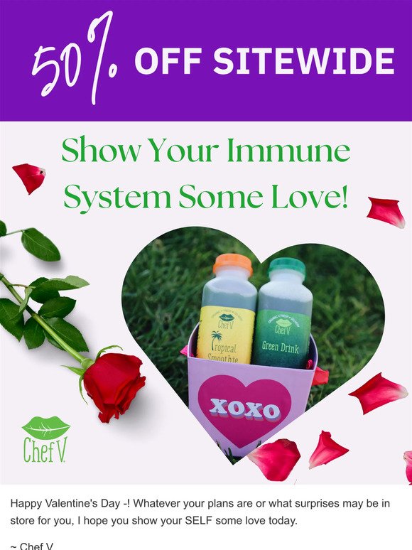 — - Show Your Immune System Some 💚 With 50% OFF Storewide!