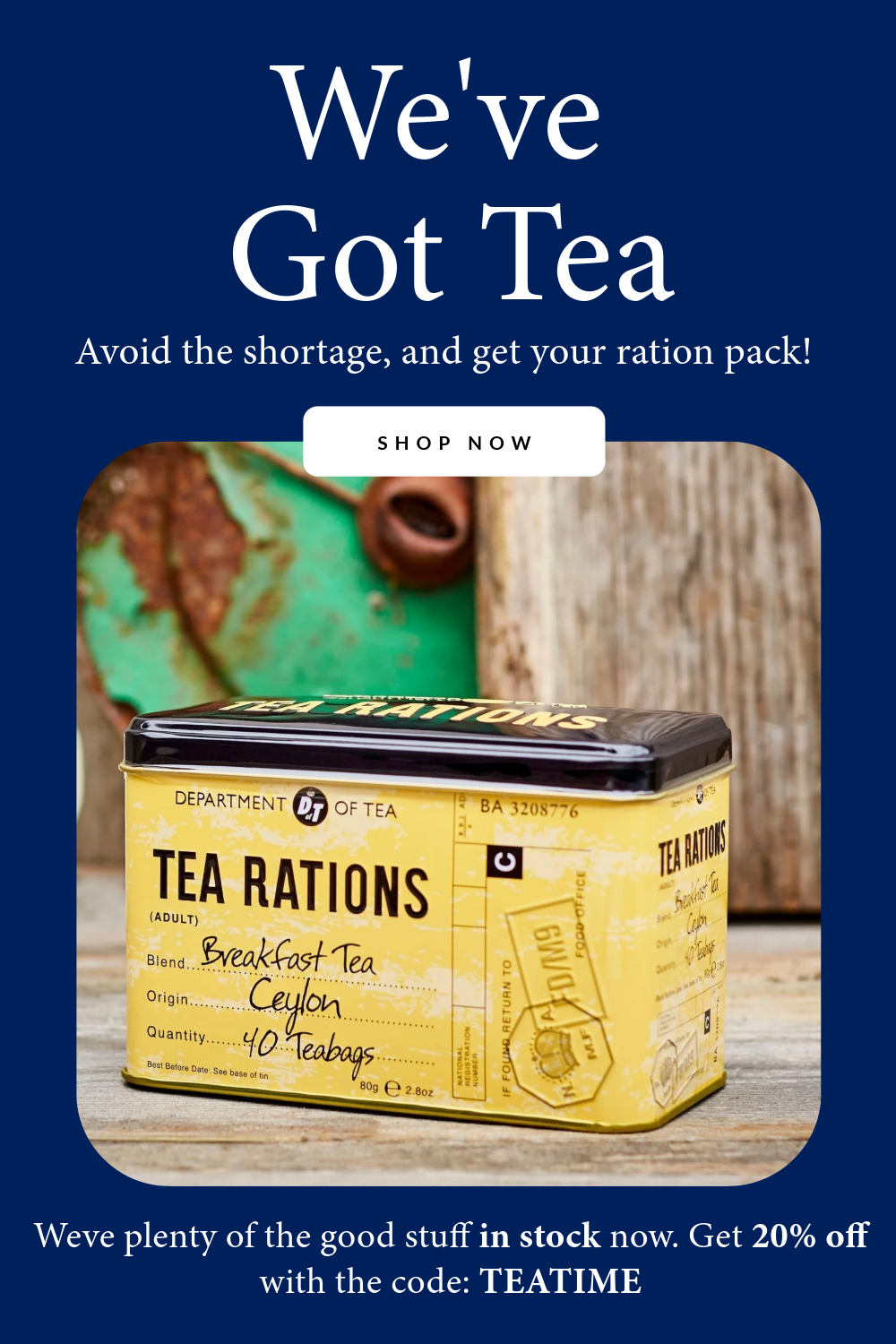 Tea Rations by New English Teas