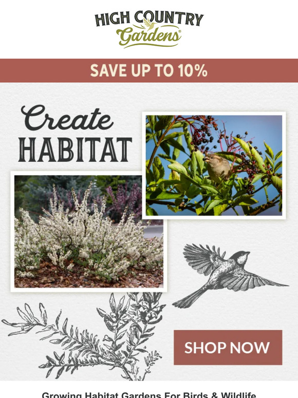 High Country Gardens Growing Habitat Gardens For Birds & Wildlife Milled
