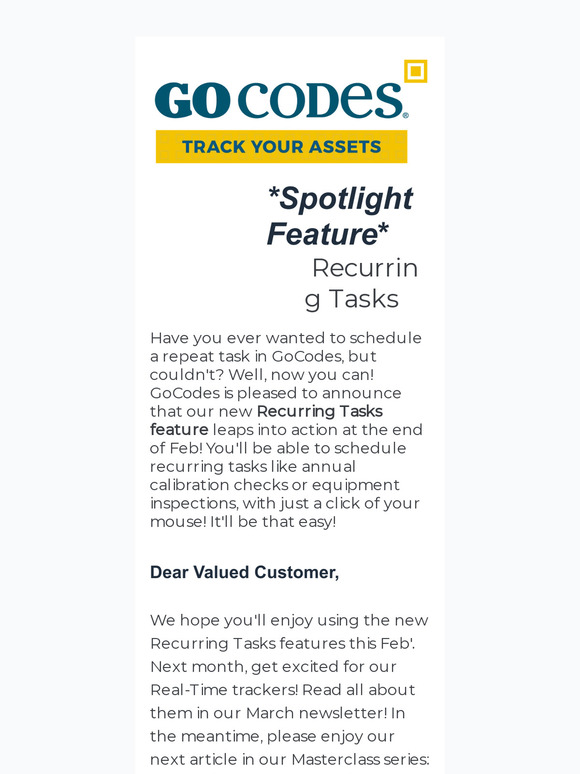 GoCodes February 2024 Newsletter