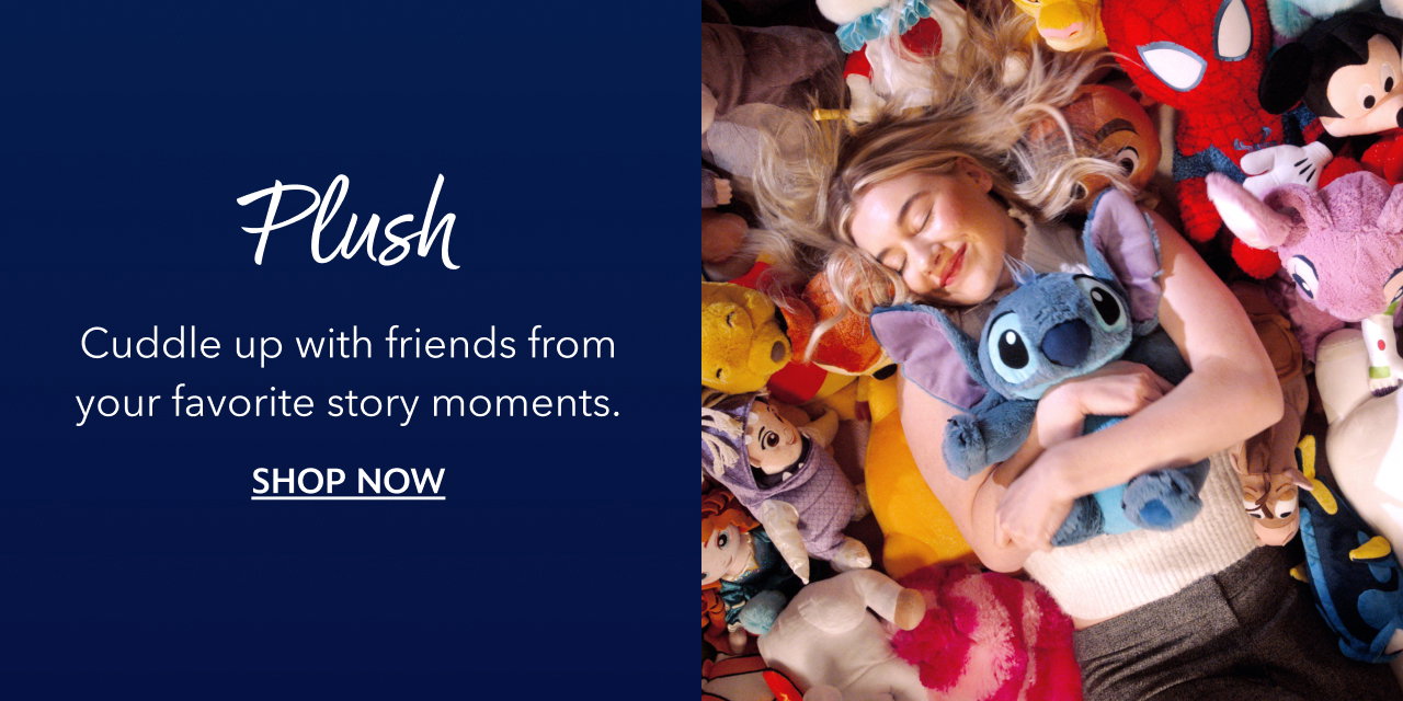 Plush. Cuddle up with friends from your favorite story moments. | Shop Now