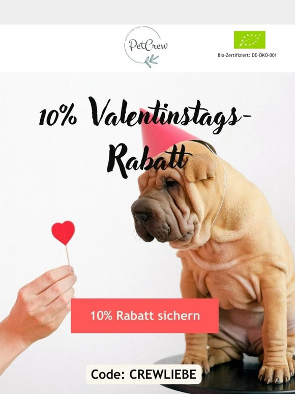 10% Valentinstags-Rabatt für Dich 💚