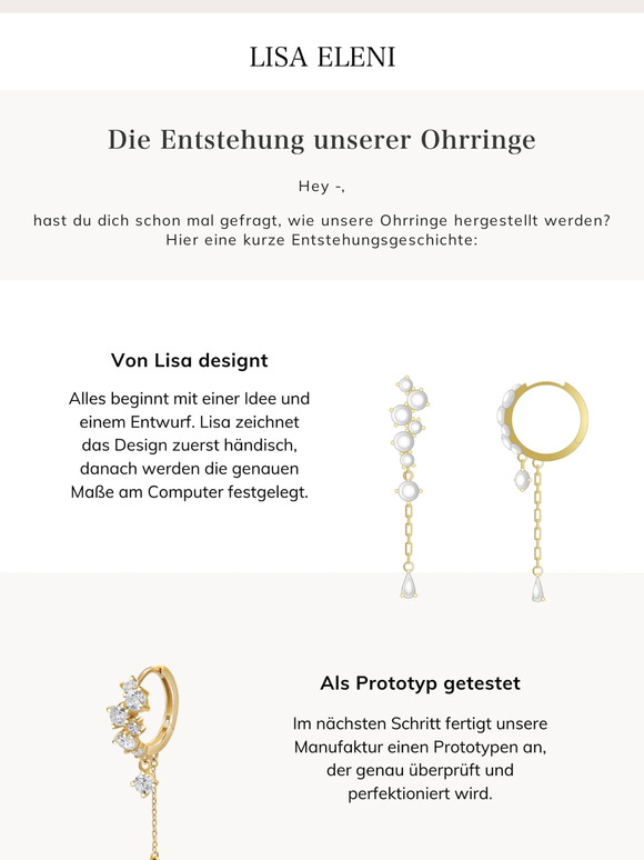 —, weißt du schon wie unsere Ohrringe entstehen? 💫