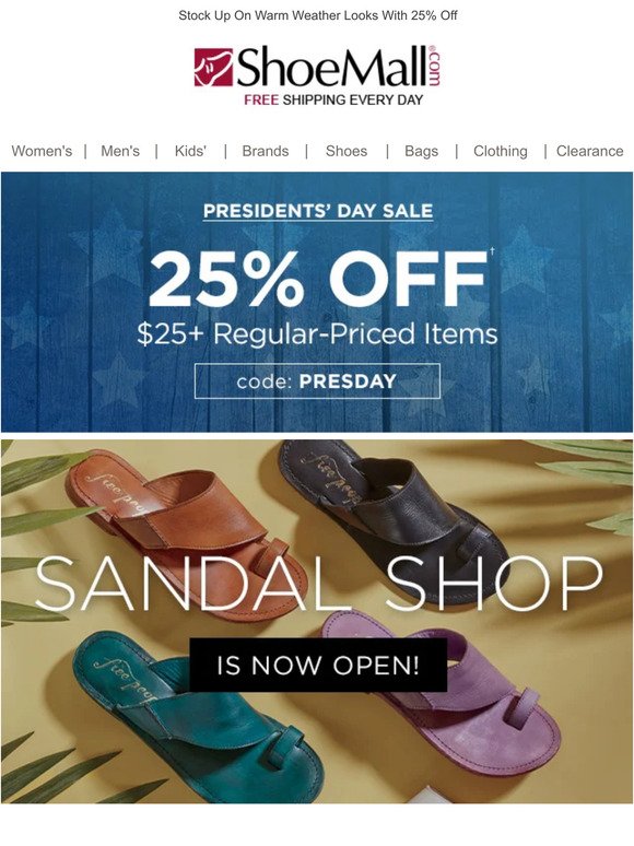 Finally! Our Sandal Shop Is Now Open!