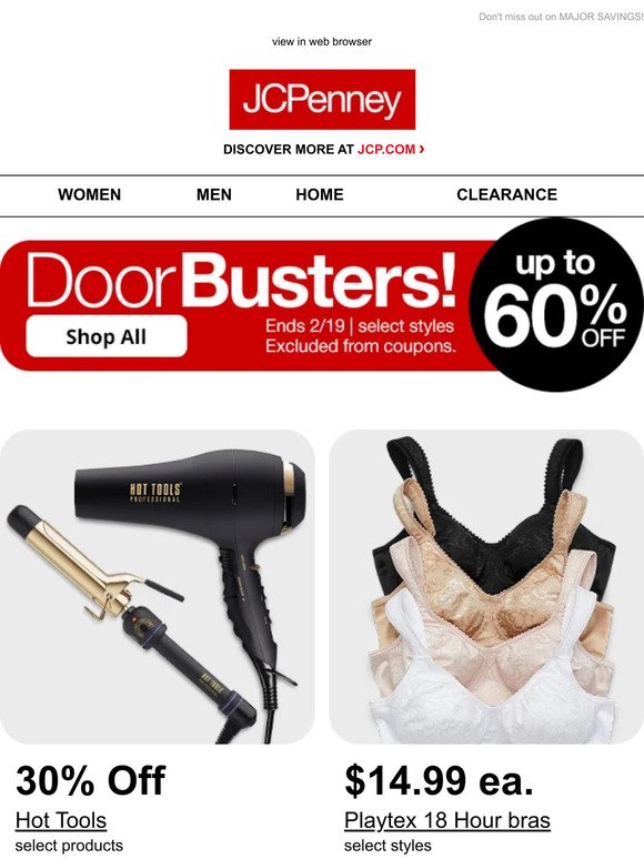 JC Penney: It's a takeover! 👀 DoorBusters, Clearance, Home Sale