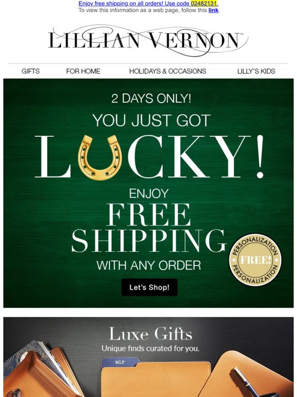 FREE Shipping! Going, Going..