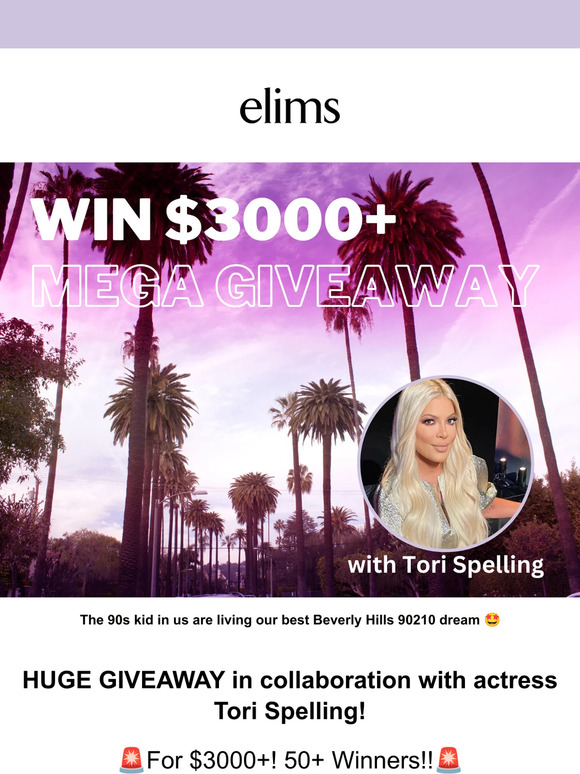 🌟 Win $3000+ with Tori Spelling & us!
