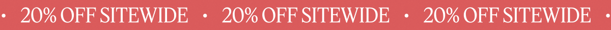 20% Off Sitewide