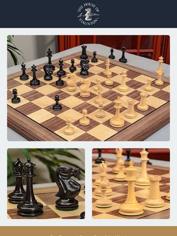 Our Featured Chess Set of the Week - The Vanguard Series Chess Pieces - 3.25" King
