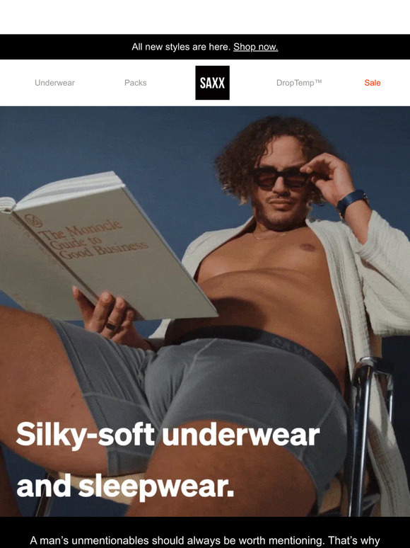 SAXX Underwear Email Newsletters Shop Sales, Discounts, and Coupon Codes