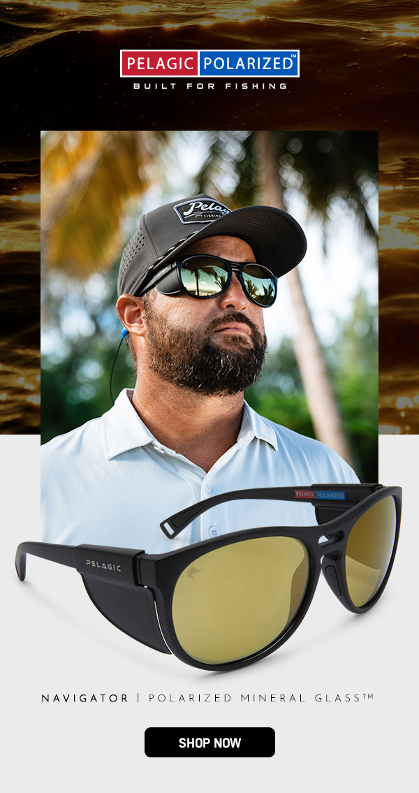 Pelagic Gold Polarized Glass Lenses for Low Light Conditions Milled