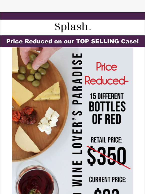Splash Wines UNLOCKED A 25 Discount Code on a TOP SELLING Case! Milled