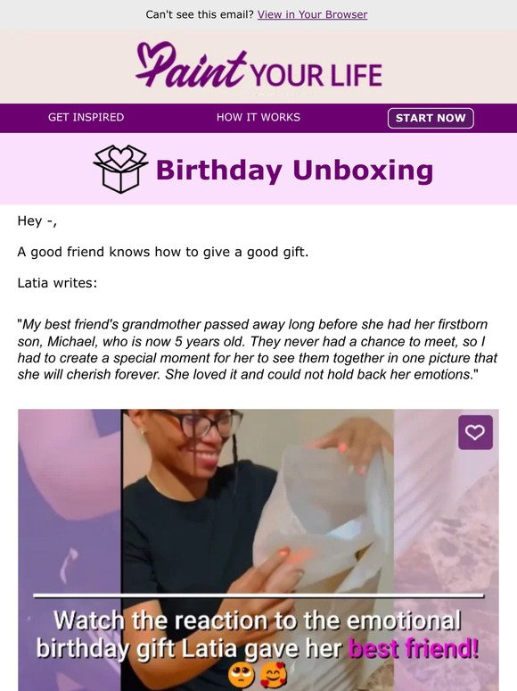 A birthday unboxing surprise!