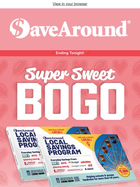 BOGO SaveAround Books Ends at Midnight