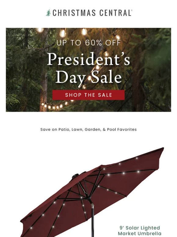 Our President's Day Sale Kicks Off Now!